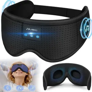3D Stereo Sleep Eye Mask, Soft Headband Design, Bluetooth-compatible 5.3 Enabled, Dual Earphone Functionality, Ideal for Men & Women, Perfect Gift Choice, Night