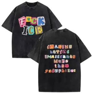 ✊   Vintage Washed Anti ICE Magazine Letters Unisex Tee |     100% Cotton Double-Sided Short Sleeve, No One Is Illegal On Stolen Land ICE OUT #   AbolishIce #   IceOut #   HumanRights #   100CottonTee #   DoubleSidedTee #   NoOneIsIllegal #   TikTokMadeMe