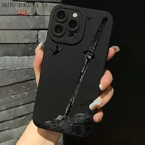 A Stylish Sword Design Phone Case That Fits Iphone Models 16, 15, 14, 13, 12, 11, X XS87SE Mini, Plus, Pro, And Max Series, Perfect As a Gift for Both Male And Female Friends. Smartphone Cellphone Protection Wireless