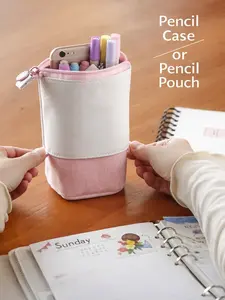 Multifunctional Creative Corduroy Retractable Pencil Case