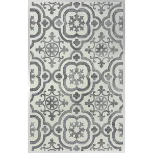 Matrix MRX102 Gray Hand-Tufted Rug - Rizzy
