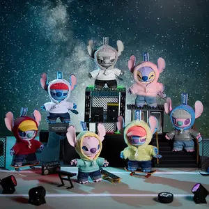 Disney Stitch Gen Z Street Style Blind Box Keychain Stylish Cyberpunk Urban Decor Soft Vinyl Plush Figure Mystery Bag Toy  Kawaii Anime Collectible Gifts for Kids Teens  Fans