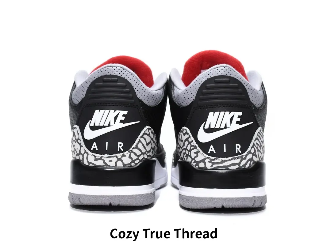 Solid black retro basketball sneakers with classic grey cracked suede & striking red collar contrast details become your versatile all-year-round must-have edgy street kicks, constructed with thick sturdy full-grain leather