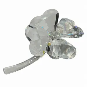 Pre-owned Swarovski Crystal Small Leather Goods Clover Accessory