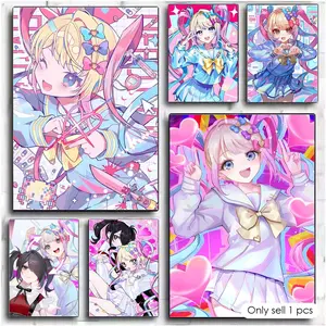 N-Needy Girl O-Overdose game Painting Calligraphy Premium Textured Canvas Wall Art Poster – High-Quality Fabric Print with Rich Color & Matte Finish, Modern Aesthetic Decor for Living Room, Bedroom, Office & Creative Interior