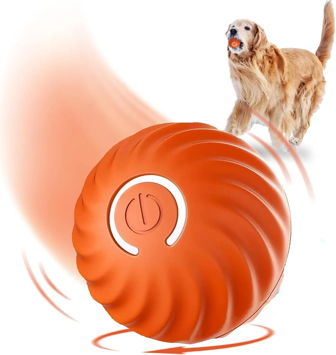 Interactive Dog Dog Balls, 2.7inMoving Dog Ball, Durable Motion Activated Automatic Rolling Ball , USB Rechargeable outdoor pet toy-GTTQ