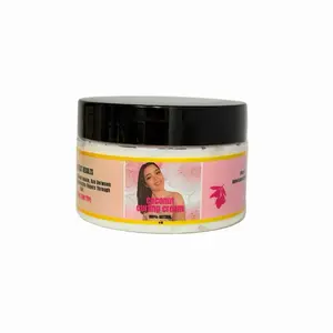 Curling Cream 4 oz - 100% Natural for All Hair Types - Best Results with Small Secretion Filtrate & Urea