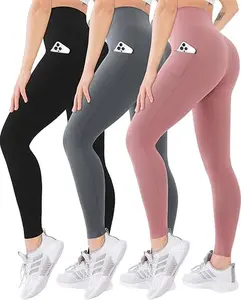 No Front Seam Pocketed High-Waist Workout Leggings for Women Buttery Soft stretch fabric Yoga scrub Pants Gym Athletic Tights-25'',scrunch sport, activewear,suit,outdoor activity,fitness pantalones de,leg,skinny bottom,elastic waist yoga pant,butt-lifting