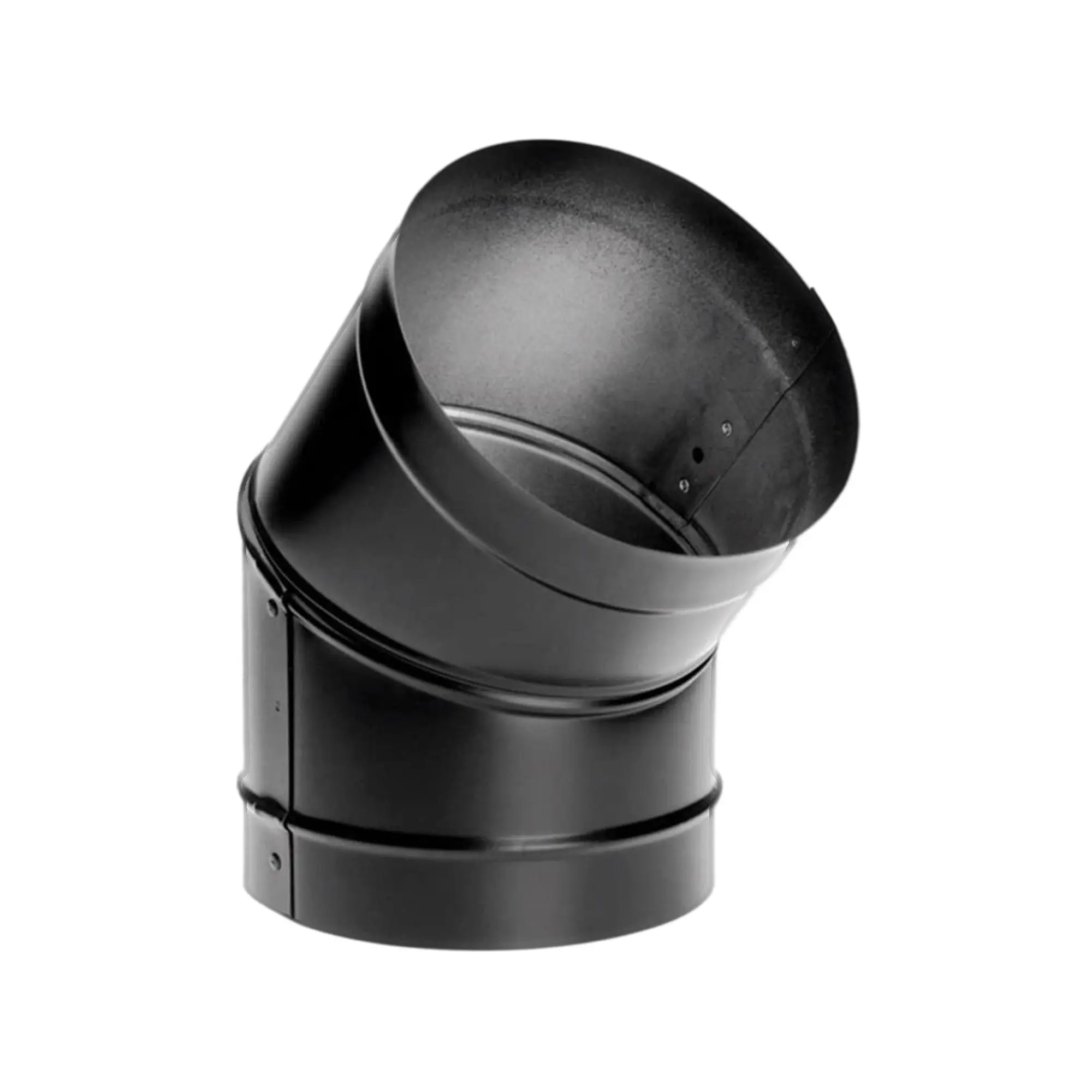 DuraVent DuraBlack 6" Stainless Steel Single Wall 45 Degree Elbow Stove Pipe DuraVent DuraBlack 6" Stainless Steel Single Wall 45 Degree Elbow Stove Pipe