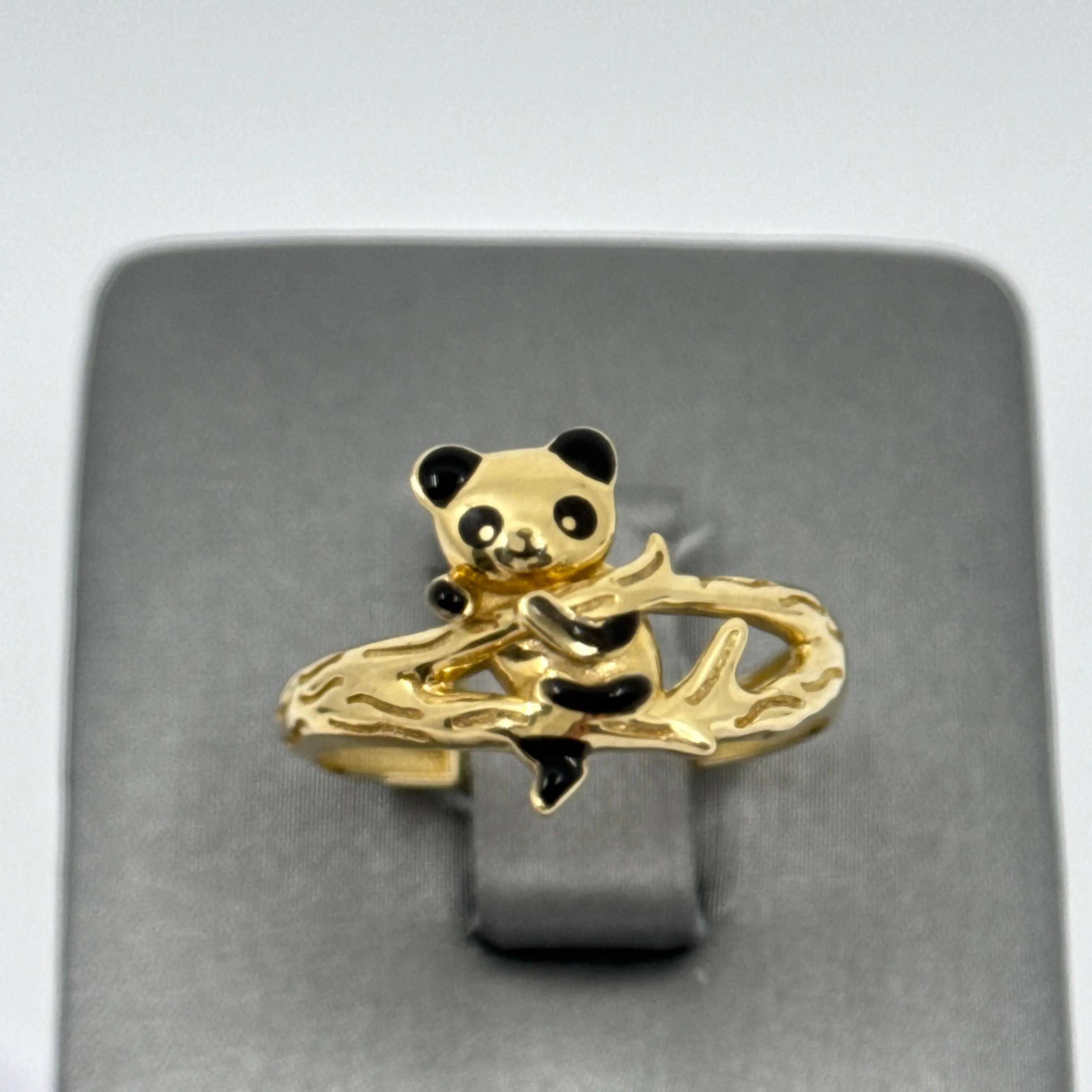 14k Panda Ring