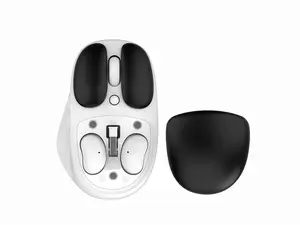 TMICE 2-in-1 Wireless Bluetooth Mouse with Earphone Combo - Bluetooth 5.0, 5 Adjustable DPI, Long Battery Life Up to 60 Hours, Black
