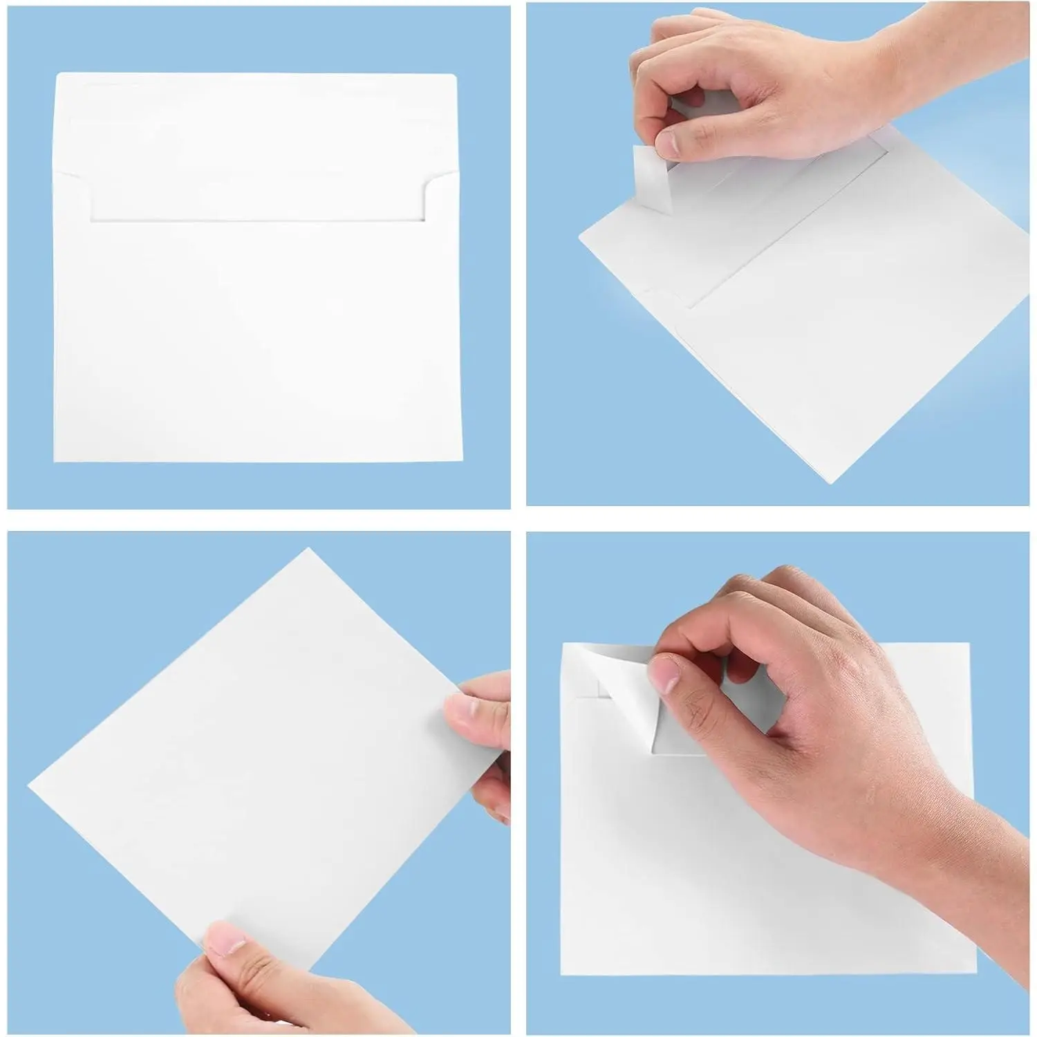 50 Pack 4x6 White A4 Envelopes - Self Seal for Weddings, Invitations, Greeting Cards, Mailing, Photos 50 Pack 4x6 White A4 Envelopes - Self Seal for Weddings, Invitations, Greeting Cards, Mailing, Photos