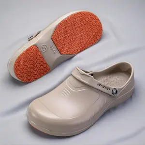 FoamFam Restaurant to Beach Clogs! Non Slip Waterproof Work Shoes Thickened Sole Shock Absorbing Breathable Lightweight Slip Resistant Clogs  Hospital Outdoor Kitchen Unisex Comfort