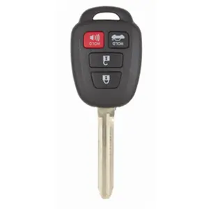 212 MAIN Complete Shell Car Key Fob, 4-Button Type 2 Aftermarket Replacement, Aftermarket Truck Accessories & Car Key Holder (Kaba Ilco 213868), Key Fob Shell