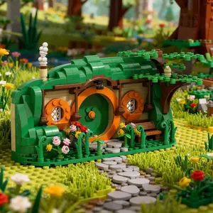 Ancient House Building Blocks Model, House Building Kit, Moc Hobbyist Construction Toy, Birthday Gift, Christmas Present, Choking Hazard Warning