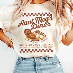 Aunt Meg's Diner Twister Movie T-Shirt: 1996 Retro Film Tee