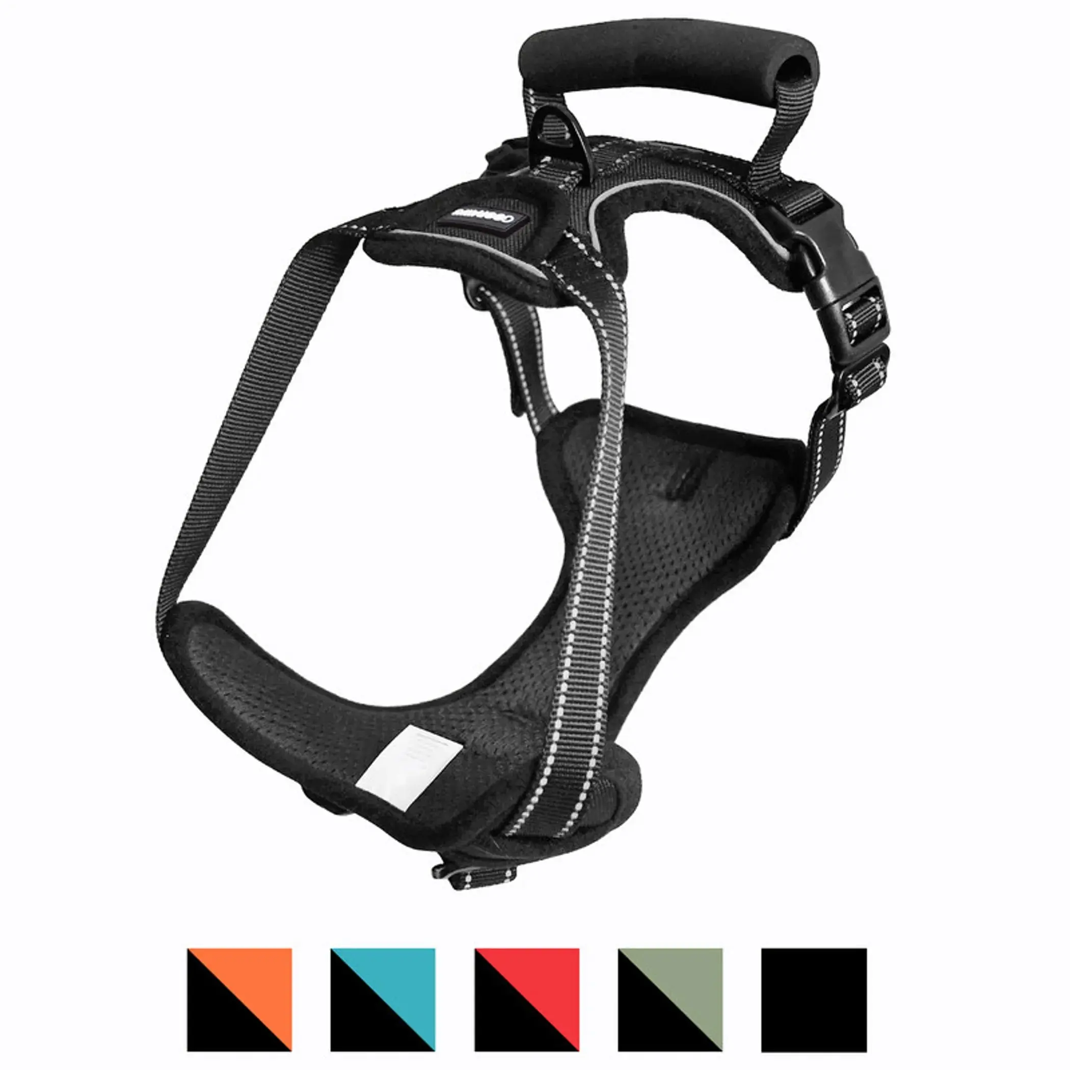 GOOPAWS Customized Dog Harness - Padded, Reflective, Adjustable, Lightweight Mesh, Night-Safe, Top Handle, Easy Control Handle for Daily Walks, Hiking