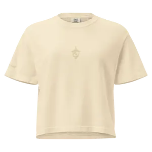 Monochrome Lantern Crop Boxy Tee
