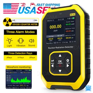Portable Radiation Detector GM Geiger Counter Tube Dosimeter LCD for Home & Education