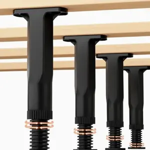 8pcs furniture foot pads, adjustable bed frame support legs, compatible with both large and double beds, easy to install without tools, providing stable support for furniture feet