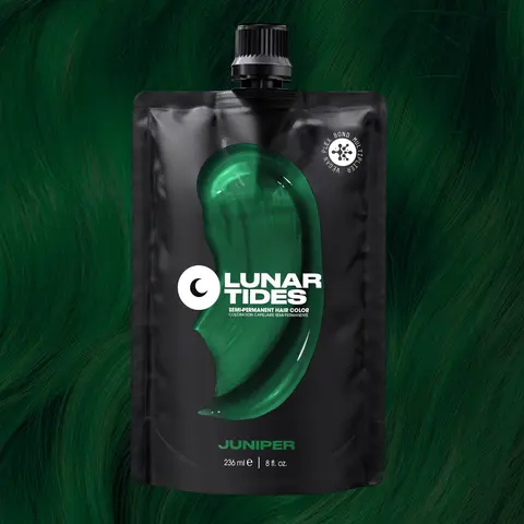 Lunar Tides Hair Color - Juniper Dark Green Highly Pigmented Hair Dye Vegan Cruelty-Free