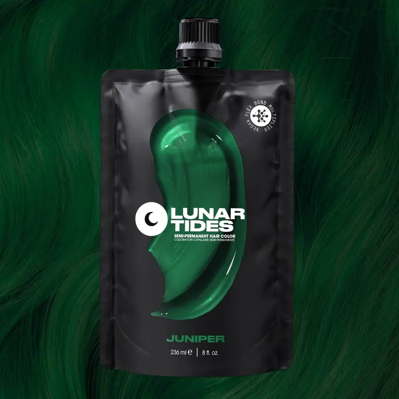 Lunar Tides Hair Color - Juniper Dark Green Highly Pigmented Hair Dye Vegan Cruelty-Free