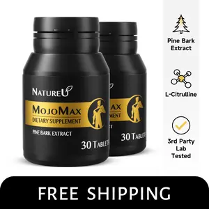 NatureU MojoMax 2 Packs 30 Tablets/Box｜Energy Supplement - L-Citrulline&Pine Bark Extract,Healthcare,Natural Antioxidants