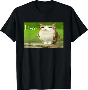 Hi Vro Owl Cat Meme T-Shirt