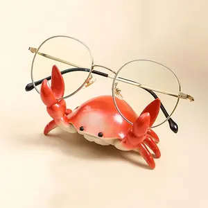 Creative Crab Design Phone Holder, Phone Grip Holder, Desktop Lazy Multi-functional Glasses Holder, Pen Holder