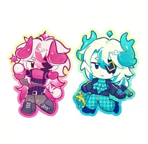 PHIGHTING Inspiration Acrylic Keychain - Cute Characters, Kawaii Bag Charm for Keys, Backpack & Gifts, Collectible Fan Accessory, Aesthetic Game Merch!