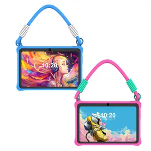 PRITOM 7 Inch Android 13 Tablet, 2GB RAM 32GB ROM Tablet with Silicone Protective Case & Lanyard, Fashionable Educational Tablet for Home & School Use