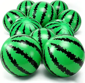 [16''+14''] 12 Pack Watermelon Beach Balls Bulk, Inflatable Mini Beach Ball for Kids Adults, Beach Water Swimming Pool Toys, Summer Halloween Hawaii Luau Party Favors, Fruits Theme Pool Party Decor