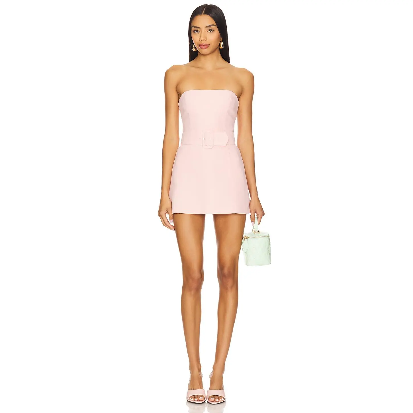 Amanda Uprichard x REVOLVE Fae Romper in Dusty Rose