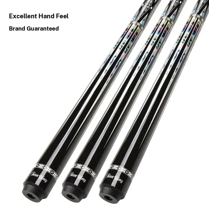 JIAN YING New Carbon Fiber 1/2 Billiard Cue 58 inch 11.5/12.5mm Tip Strong Stability High Performance Pool Cue with Case Tip Gloves Towel Chalk Extended Handle