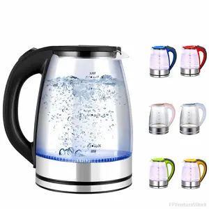 Durable 1.8L Electric Kettle - Fast Boil, Auto Shut-Off, Boil-Dry Protection, 360 °     Swivel Base - Stainless Steel Water Boiler for Tea, Coffee, and Hot Water  Kitchen Appliances  Multifunction FFVentureVibe8