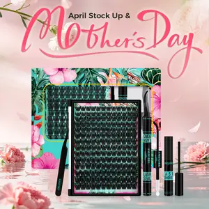 AMZGIRL LASH Tulip 168Pcs  Waterproof DIY Individual Lashes Clusters Kit with Long-lasting Lash Bond Seal | Tweezers | Remover |  D curl 10-18mm |Beginners Friendly | Fluffy | Must-have Cosmetic | Lightweight | Makeup Eyelash Glue Extension Eyelash Falsie