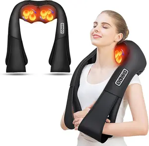 AERLANG Shiatsu Back and Neck Massager, Back Massager Deep Tissue Kneading Neck and Shoulder Massage with Heat, Electric Massage Pillow Fathers Day Gift Ideas from Daughter Son(NOT Cordless)