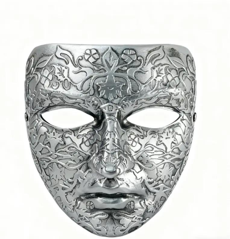 Handmade Resin Craft Baldwin IV Design Mask - Uncharged Fashion & Clothes Accessory, Face Covering for Halloween Cosplay Party, Easter Costume Accessory, Accessories