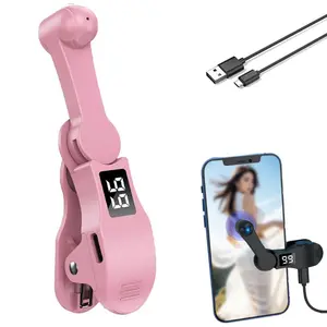Customizable Timing Auto Clicker Tool, Pink Portable Screen Tapper for iPhone, Hands-Free Automatic Tap Operation for TikTok Live Likes, Social Media Daily Tasks and Lightning Deals