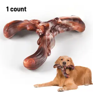 Deer Shaped Dog Chew Toy, 1 Count Durable Dog Teething Toy, Pet Chew Toy, Dog Teeth Cleaning Toy, Dog Toys for Medium Large Dogs