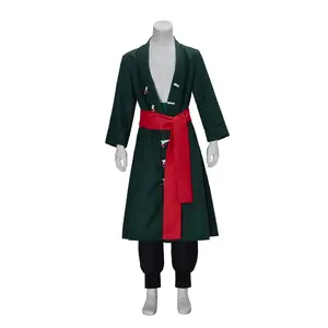 Men's cosplay costume green long anime costume
