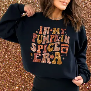 Glitter pumpkin spice era DTF transfer sheet
