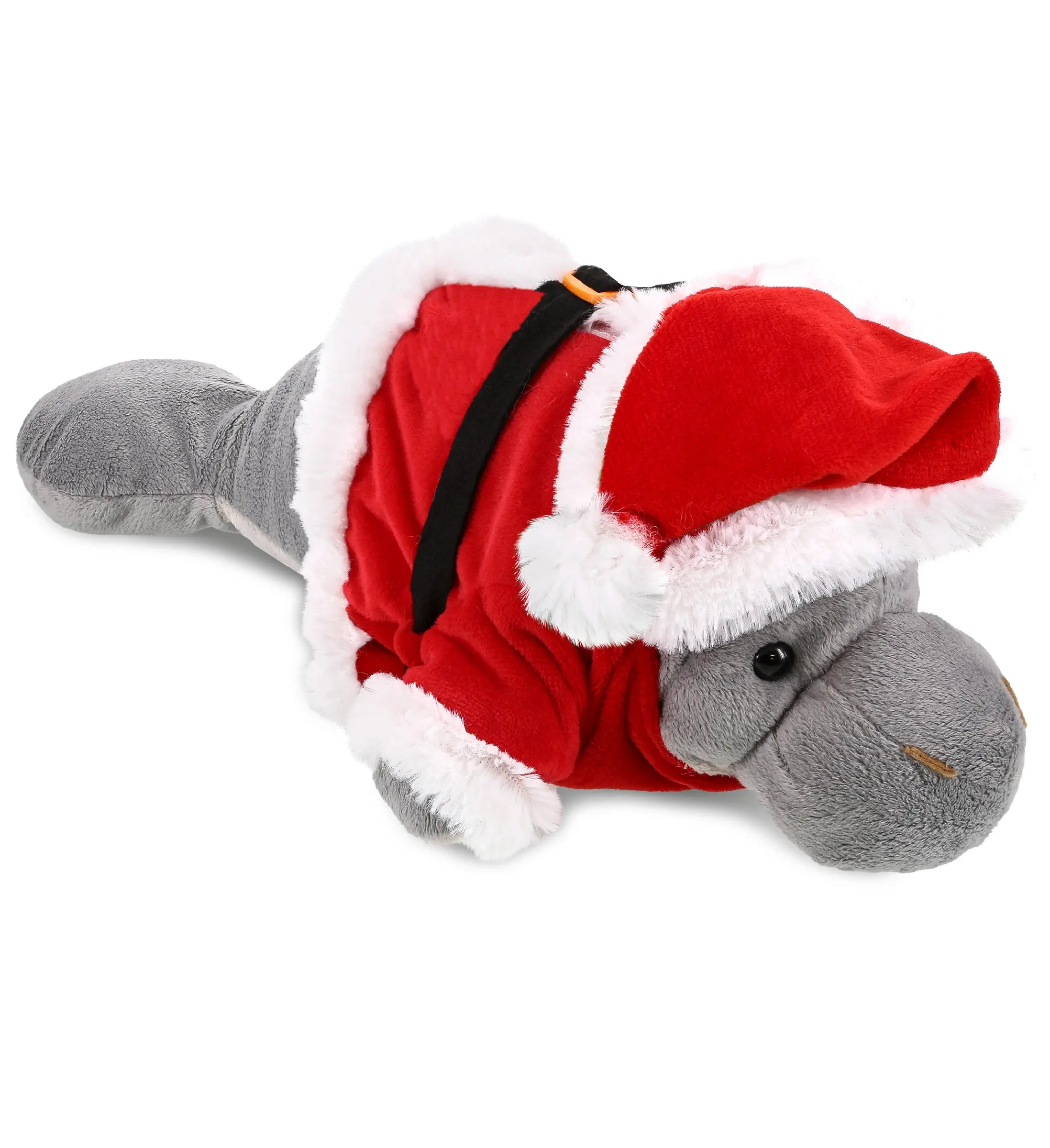 PLUSH SANTA - WILD COLLECTION PLUSH - 15" GREY MANATEE