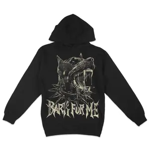 Premium Fleece Hoodie - Bark For Me Super Soft Hoodie, Goth Hoodie Pull Over, Vintage Design, Gothic, Alternative