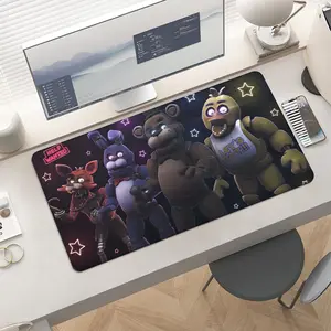 FNaF Help Wanted Large Extended Gaming Mouse Pad & Keyboard Laptop Mat 31.5X15.75 In Non-Slip Base Office Desk Decor Stylish & Functional