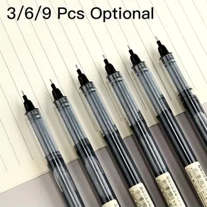 0.5mm quick-drying direct liquid ballpoint pen, large-capacity anti-ink leakage signature gel pen, suitable for school classrooms, enterprise offices, daily use, and examination scenarios, Ballpoint Pen Kit