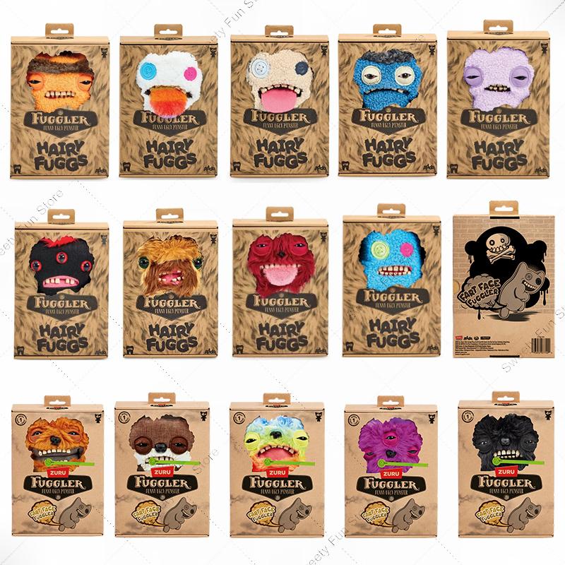 100% Original Fuggler Funny Ugly Monster Plush Toy – Tooth Creature Stuffed Doll, Hairy Furry Plushie Gift for Kids & Collectors, Mini Rascals Series