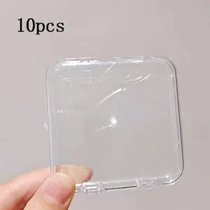 Transparent nail box: Transparent nail storage box, small nail storage container, nail care tools and accessories, Organiser, Clear, Organizer