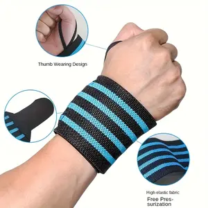 1 adjustable fitness wristband - unisex polyester weightlifting strap, thickened fitness band with thumb loop, suitable for strength training