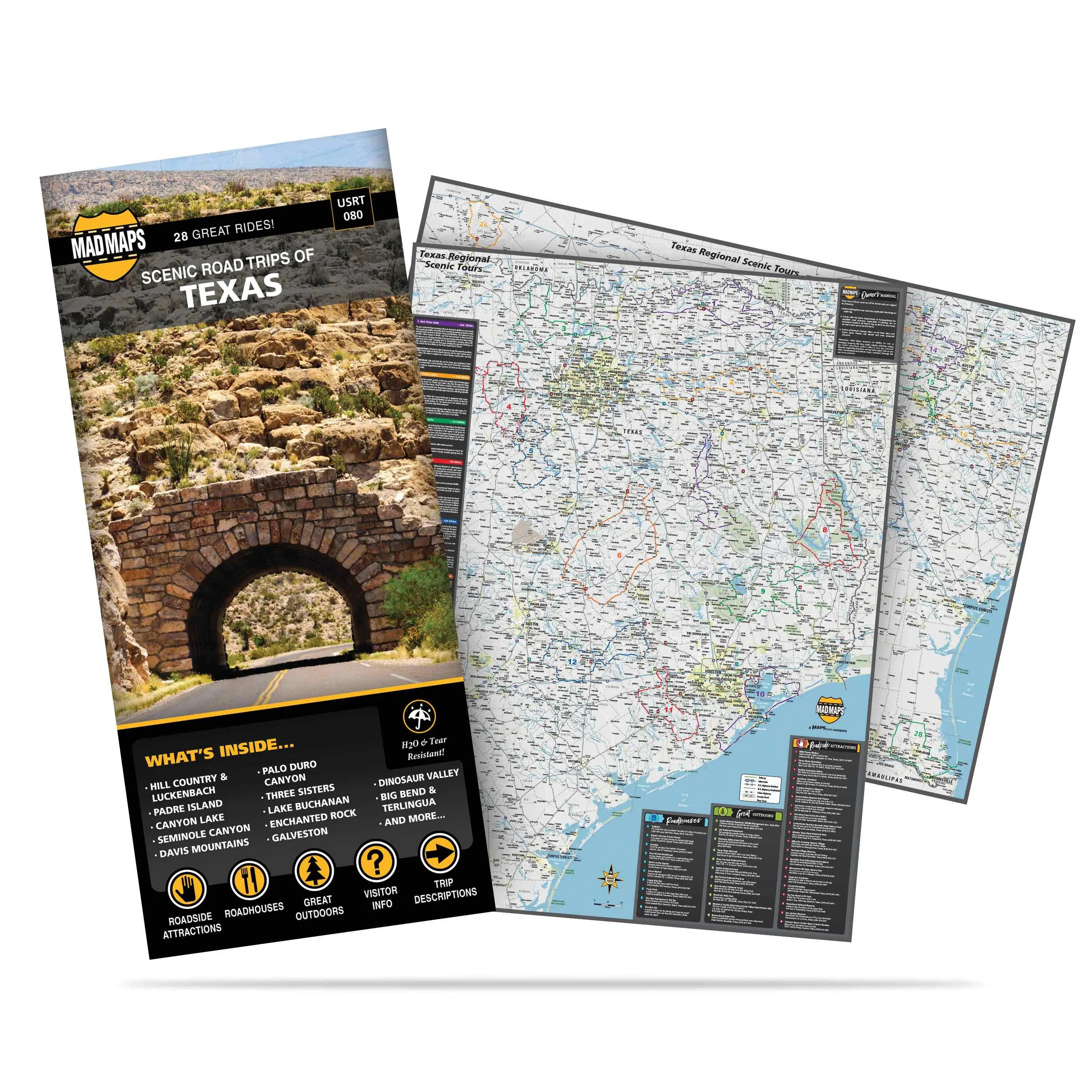Texas: 26 Scenic Road Trips on One Map